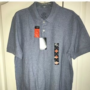 St John’s Bay Polo Shirt Light Blue Mens Med New